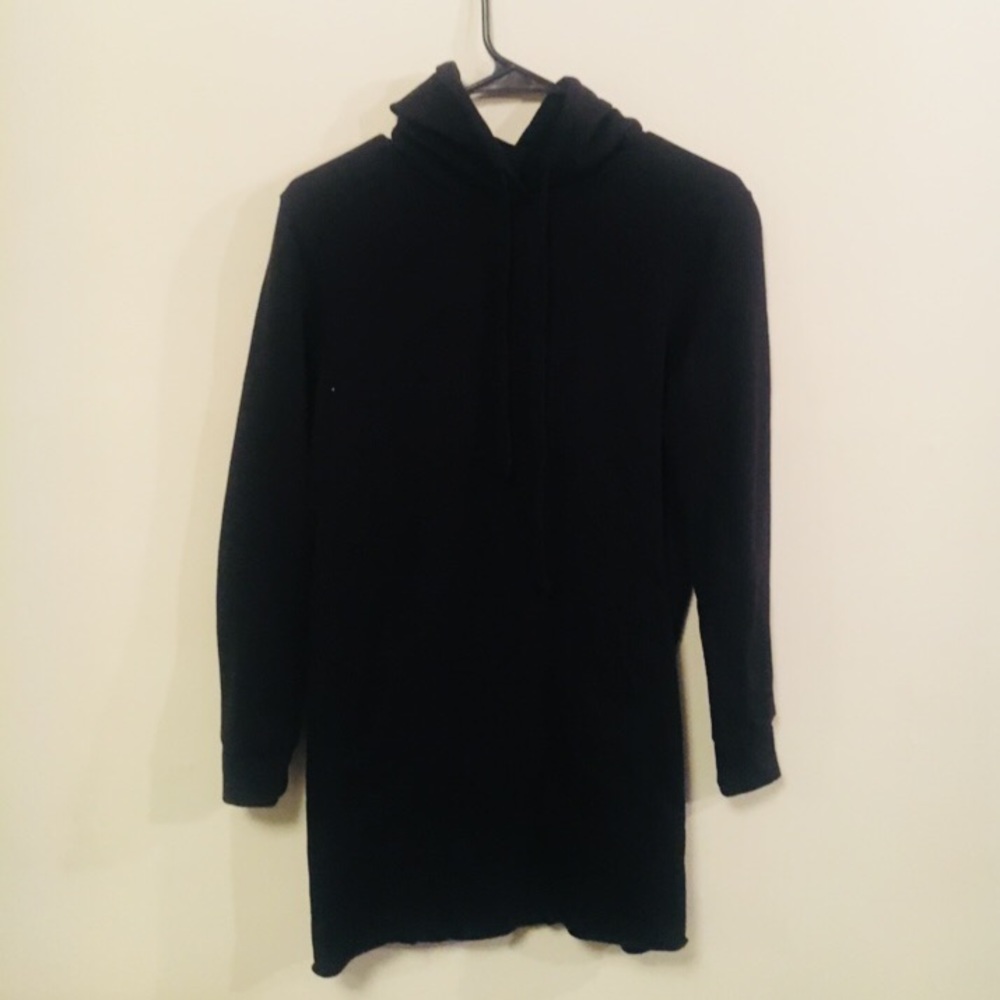 Black sweatshirt dress